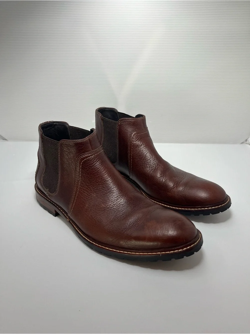 Johnston & Murphy Bedford Men's Chelsea Boots Size 11 Brown Leather 59-3332